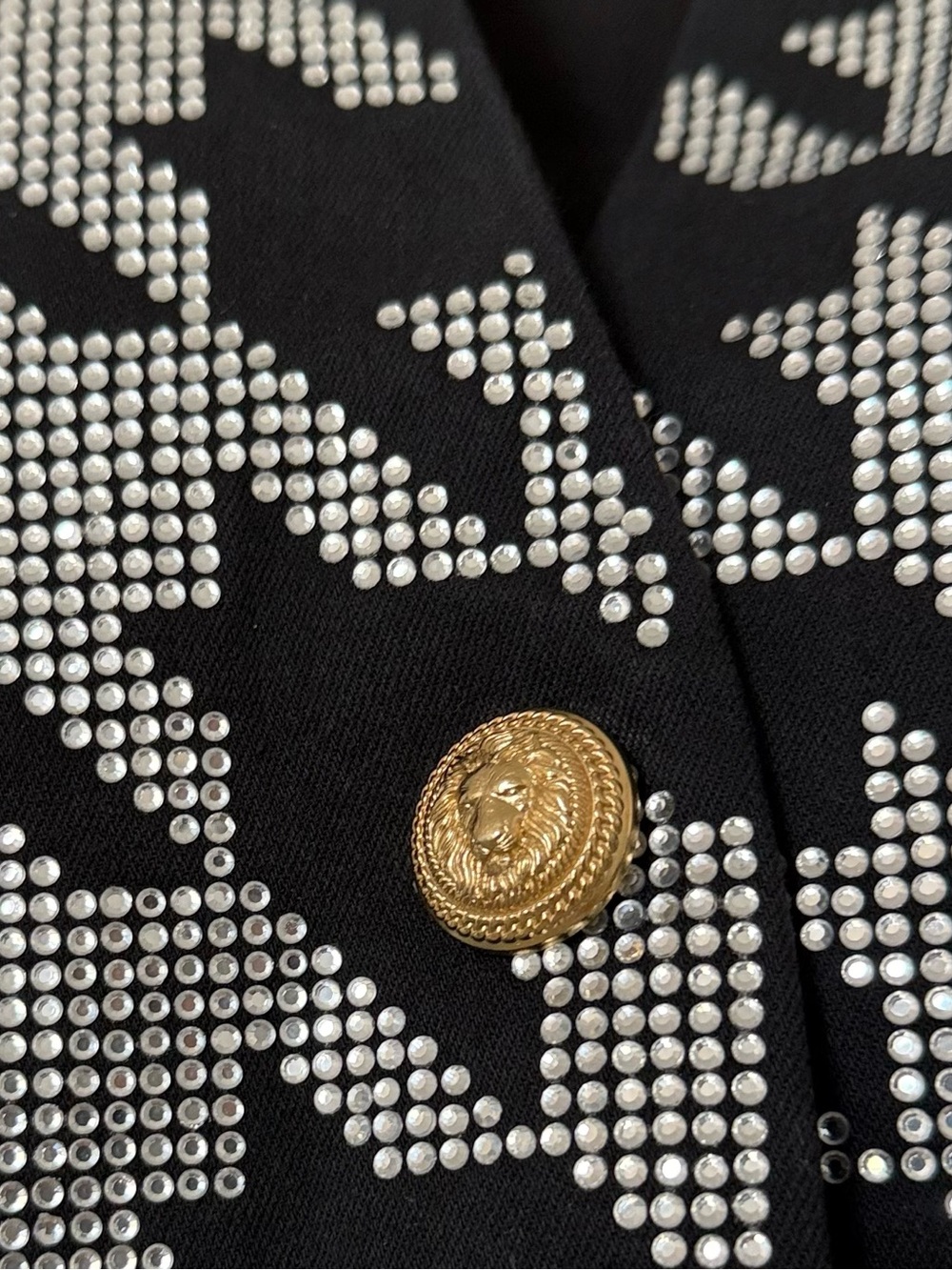 Balmain Crystal-Embellished Houndstooth Jacket 38 $1,995 - Picture 4 of 8